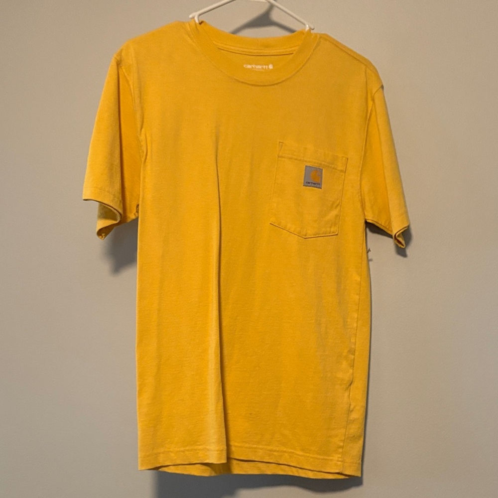 Carhartt Men's Yellow Short Sleeve Tee